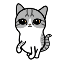 Little cotton candy cat sticker #13018248