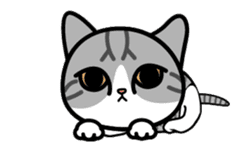 Little cotton candy cat sticker #13018253