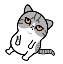 Little cotton candy cat sticker #13018256