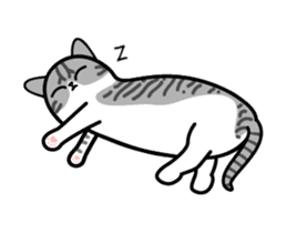 Little cotton candy cat sticker #13018258