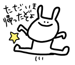 cute a rabbit sticker sticker #13018831