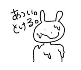 cute a rabbit sticker sticker #13018832