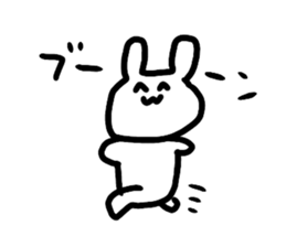 cute a rabbit sticker sticker #13018838