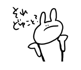 cute a rabbit sticker sticker #13018844