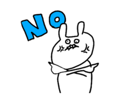 cute a rabbit sticker sticker #13018845