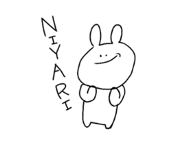 cute a rabbit sticker sticker #13018850