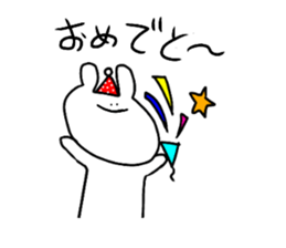 cute a rabbit sticker sticker #13018853