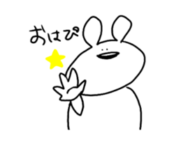 cute a rabbit sticker sticker #13018858