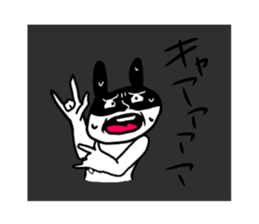 cute a rabbit sticker sticker #13018862