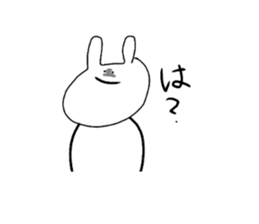 cute a rabbit sticker sticker #13018867