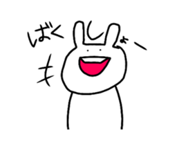 cute a rabbit sticker sticker #13018868