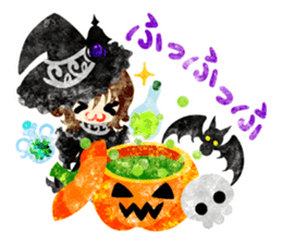 Pretty little people -Halloween party- sticker #13018874