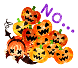Pretty little people -Halloween party- sticker #13018880