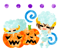 Pretty little people -Halloween party- sticker #13018890