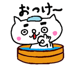 Cat of eyebrows sticker #13019764