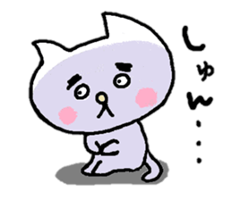 Cat of eyebrows sticker #13019770