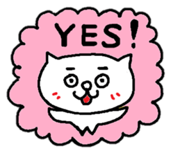 Cat of eyebrows sticker #13019771