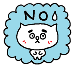 Cat of eyebrows sticker #13019772