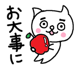 Cat of eyebrows sticker #13019773