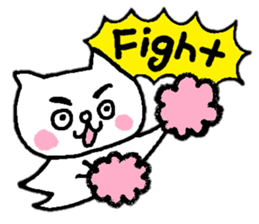 Cat of eyebrows sticker #13019789