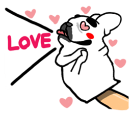 French bulldog family17 sticker #13019948