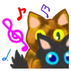 Cute two cats.