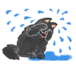 Cute two cats. sticker #13020002