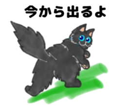 Cute two cats. sticker #13020006