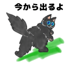 Cute two cats. sticker #13020006