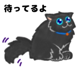Cute two cats. sticker #13020009