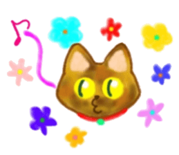 Cute two cats. sticker #13020019