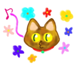 Cute two cats. sticker #13020019