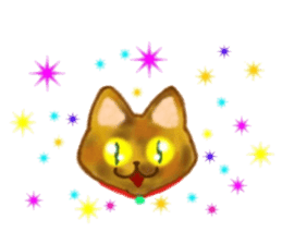 Cute two cats. sticker #13020020