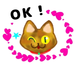 Cute two cats. sticker #13020022