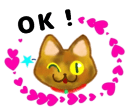 Cute two cats. sticker #13020022