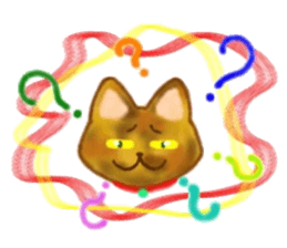 Cute two cats. sticker #13020024
