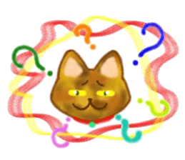 Cute two cats. sticker #13020024
