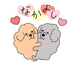 dog sisters sticker #13020094