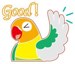 Lovebird of a condition eyed21 sticker #13020320