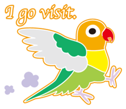 Lovebird of a condition eyed21 sticker #13020322