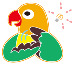 Lovebird of a condition eyed21 sticker #13020324