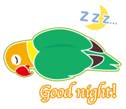 Lovebird of a condition eyed21 sticker #13020325