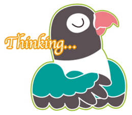 Lovebird of a condition eyed21 sticker #13020332