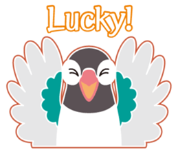 Lovebird of a condition eyed21 sticker #13020335