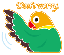 Lovebird of a condition eyed21 sticker #13020337