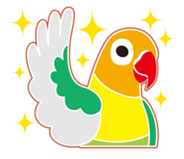 Lovebird of a condition eyed21 sticker #13020338