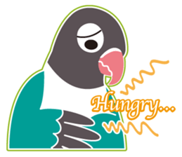 Lovebird of a condition eyed21 sticker #13020339