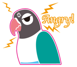 Lovebird of a condition eyed21 sticker #13020340