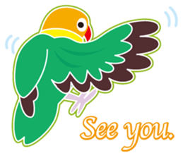 Lovebird of a condition eyed21 sticker #13020341