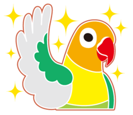 Lovebird of a condition eyed21 sticker #13020343